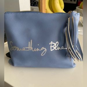 Something Blue zipper pouch